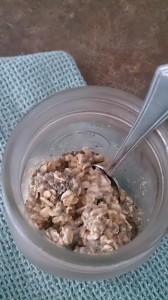 Chocolate Chip Cookie Dough Overnight Oats by Marie Tower at MarieTower.com