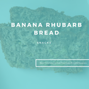 Banana Rhubarb Bread by Marie Tower at MarieTower.com