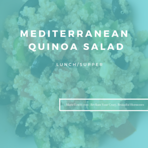 Mediterranean Quinoa Salad by Marie Tower at MarieTower.com