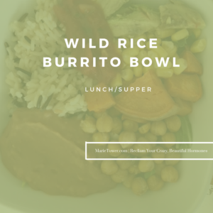 Wild Rice Burrito Bowls by Marie Tower at MarieTower.com