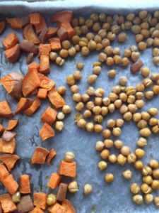 Sweet Potatoes and Chickpeas by Marie Tower at marietower.com