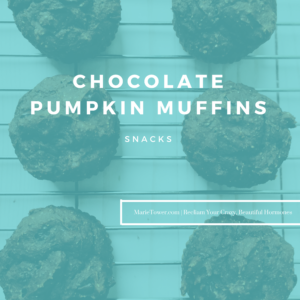 Chocolate Pumpkin Muffins by Marie Tower at MarieTower.com