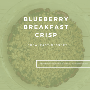 Blueberry Breakfast Crisp by Marie Tower at MarieTower.com Blueberry Breakfast Crisp by Marie Tower at MarieTower.com