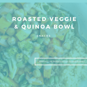 Roasted Veggie & Quinoa Bowl by Marie Tower at MarieTower.com Roasted Veggie & Quinoa Bowl by Marie Tower at MarieTower.com