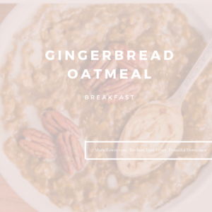 Gingerbread Oatmeal by Marie Tower at MarieTower.com Gingerbread Oatmeal by Marie Tower at MarieTower.com