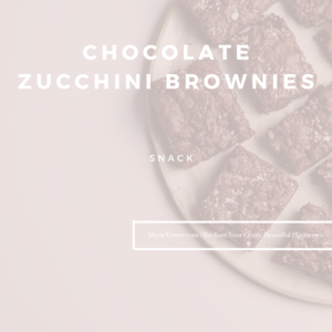 Zucchini Brownies (gluten free) by Marie Tower at MarieTower.com